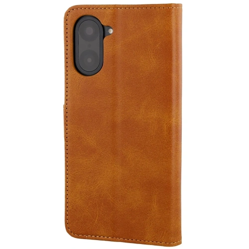 Etui z klapką Bizon Case Pocket do OnePlus Nord CE5 5G brązowe