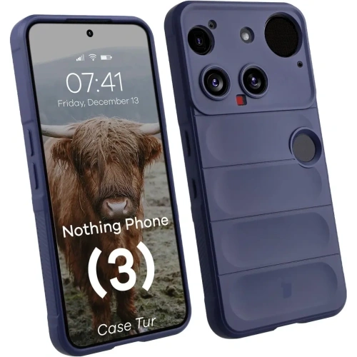 Pancerne etui Bizon Case Tur do Nothing Phone (3) granatowe