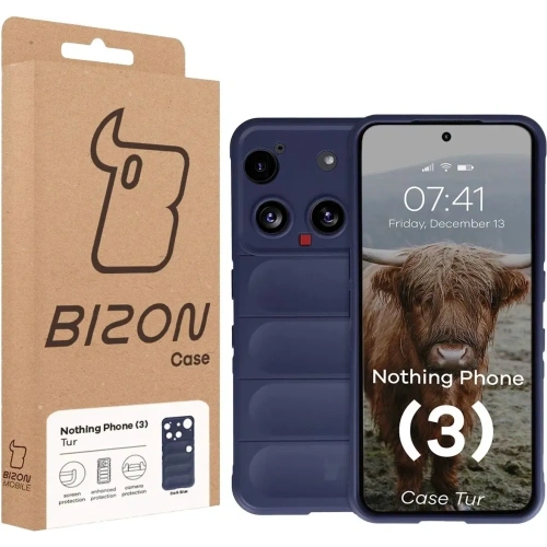 Pancerne etui Bizon Case Tur do Nothing Phone (3) granatowe