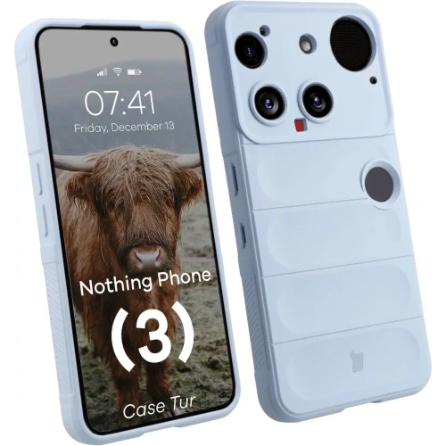 Pancerne etui Bizon Case Tur do Nothing Phone (3) jasnoniebieskie