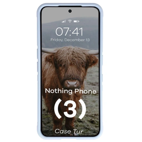 Pancerne etui Bizon Case Tur do Nothing Phone (3) jasnoniebieskie