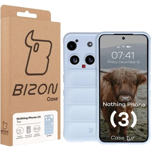 Pancerne etui Bizon Case Tur do Nothing Phone (3) jasnoniebieskie