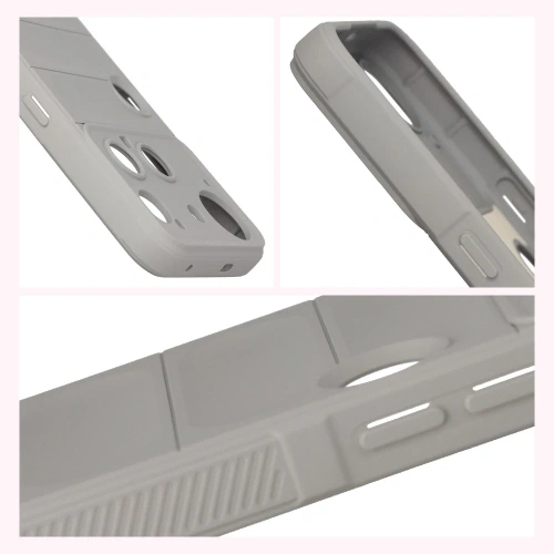 Pancerne etui Bizon Case Tur do Nothing Phone (3) jasnoszare