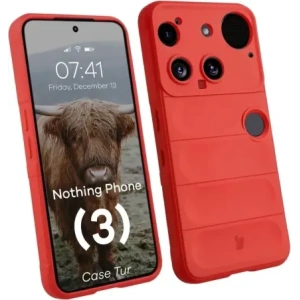 Pancerne etui Bizon Case Tur do Nothing Phone (3) czerwone