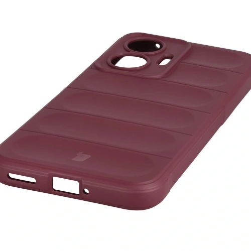 Pancerne etui Bizon Case Tur do Xiaomi POCO F7 burgundowe
