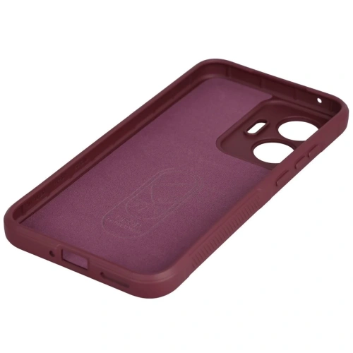Pancerne etui Bizon Case Tur do Xiaomi POCO F7 burgundowe