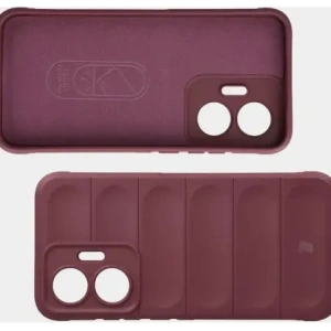 Pancerne etui Bizon Case Tur do Xiaomi POCO F7 burgundowe