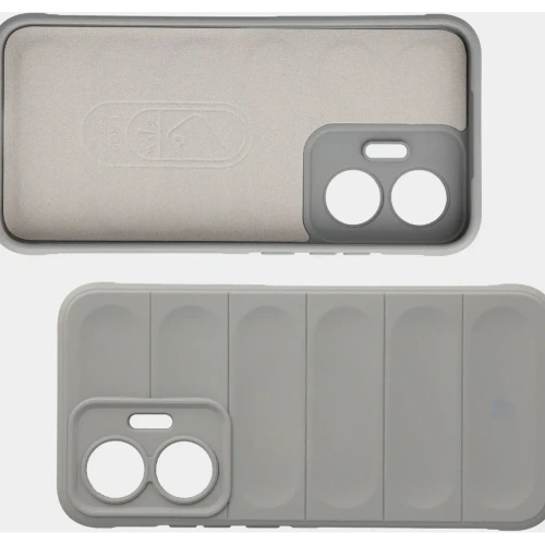 Pancerne etui Bizon Case Tur do Xiaomi POCO F7 jasnoszare