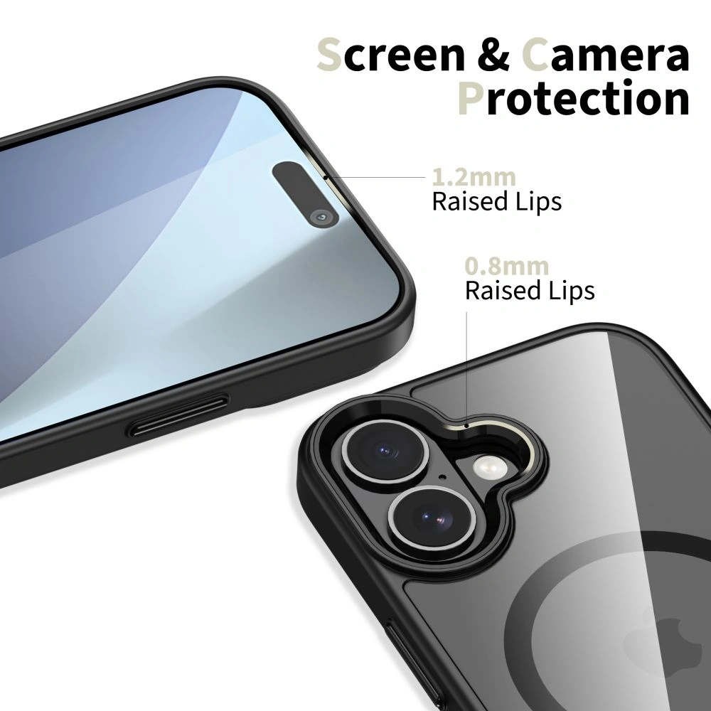 Etui Tech-Protect MagMat MagSafe do Apple iPhone 17 Black/clear