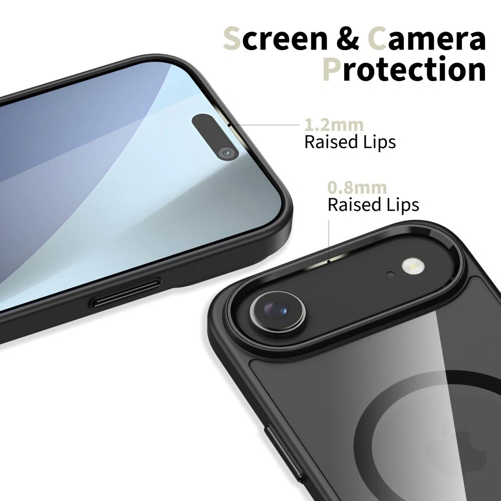 Etui Tech-Protect MagMat MagSafe do Apple iPhone Air Black/clear