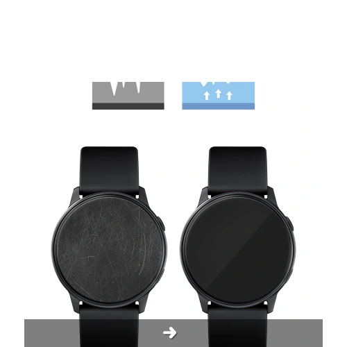 Antybakteryjna folia Samsung Galaxy Watch Active 1/2 (40mm) - Ringke Easy Flex - Home Screen