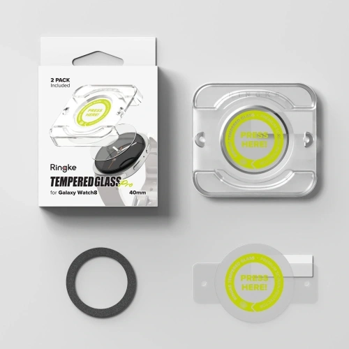 Szkło hartowane Ringke Tempered Glass Pro do Samsung Galaxy Watch 8 40mm Clear [2 PACK]