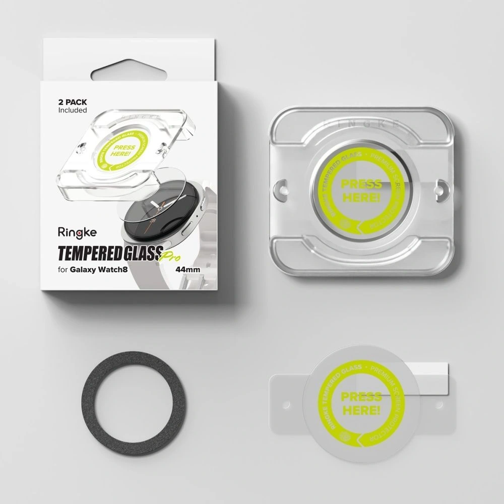 Szkło hartowane Ringke Tempered Glass Pro do Samsung Galaxy Watch 8 44mm Clear [2 PACK]