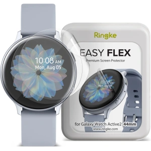 Ringke Easy Flex Antibacterial Screen Protector Samsung Galaxy Watch Active 2 (44mm) [3 PACK]