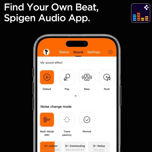 Bezprzewodowe słuchawki dokanałowe Spigen SA2401 ANC Pro In-ear Earphone White
