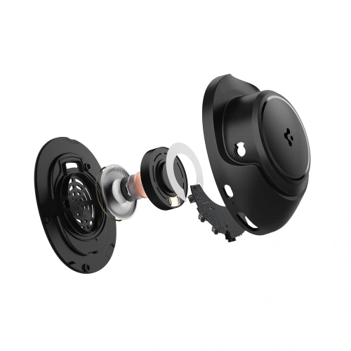 Bezprzewodowe słuchawki nauszne Spigen SA2403 ANC Pro Headphones Black