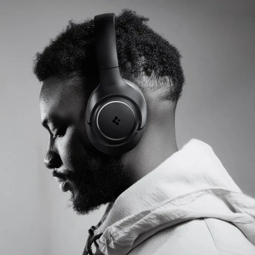 Bezprzewodowe słuchawki nauszne Spigen SA2403 ANC Pro Headphones Black