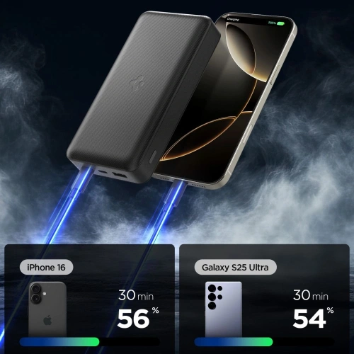 Powerbank Spigen EA3020 Power Bank 20000mAh 30W Black