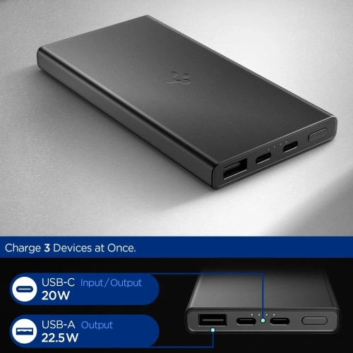 Powerbank Spigen Essentail EA2210 Power Bank 10000mAh 22.5W Black