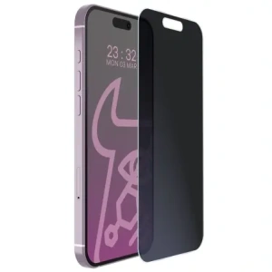 Prywatyzujące szkło hybrydowe Bizon Glass Mule Shadow do Apple iPhone 16 matowe