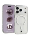 Etui z pierścieniem magnetycznym Bizon Case CrystalO Magnetic do Apple iPhone 17 Pro przezroczyste