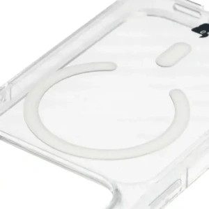 Etui z pierścieniem magnetycznym Bizon Case CrystalO Magnetic do Apple iPhone 17 Pro przezroczyste