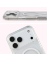 Etui z pierścieniem magnetycznym Bizon Case CrystalO Magnetic do Apple iPhone 17 Pro Max przezroczyste