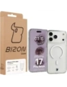 Etui z pierścieniem magnetycznym Bizon Case CrystalO Magnetic do Apple iPhone 17 Pro Max przezroczyste
