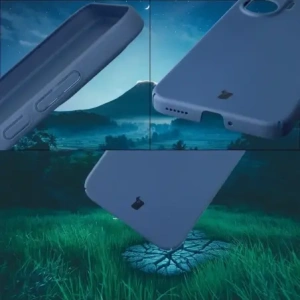 Etui Bizon Case Łupka do Xiaomi POCO F7 niebieskie
