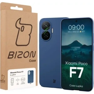Etui Bizon Case Łupka do Xiaomi POCO F7 niebieskie
