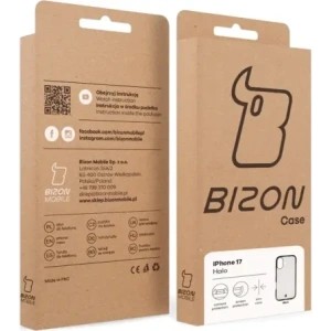 Etui Bizon Case Halo do Apple iPhone 17 przydymione-czarne