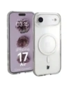 Etui z pierścieniem magnetycznym Bizon Case CrystalO Magnetic do Apple iPhone Air przezroczyste