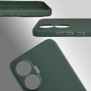 Etui Bizon Case Łupka do Xiaomi POCO F7 zielone