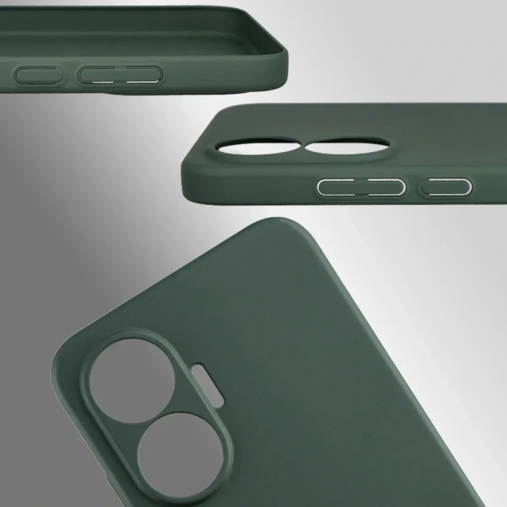 Etui Bizon Case Łupka do Xiaomi POCO F7 zielone