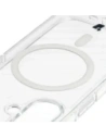 Etui z pierścieniem magnetycznym Bizon Case CrystalO Magnetic do Apple iPhone 17 przezroczyste