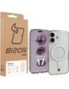 Etui z pierścieniem magnetycznym Bizon Case CrystalO Magnetic do Apple iPhone 17 przezroczyste