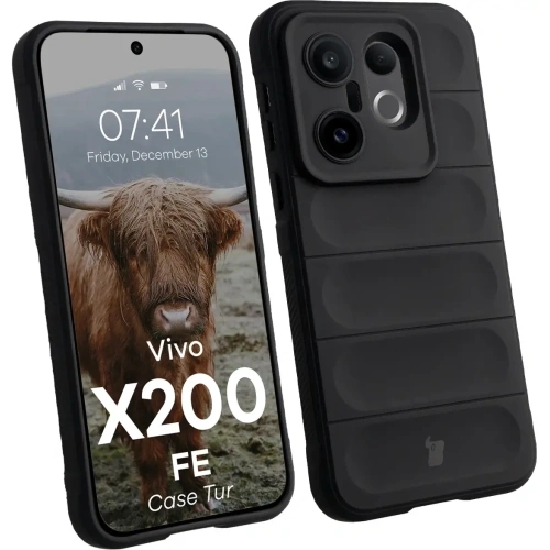 Pancerne etui Bizon Case Tur do Vivo X200 FE czarne
