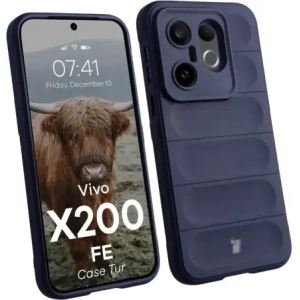 Pancerne etui Bizon Case Tur do Vivo X200 FE granatowe
