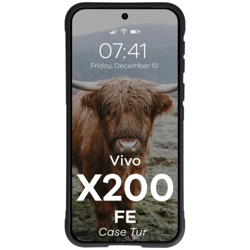 Pancerne etui Bizon Case Tur do Vivo X200 FE czarne