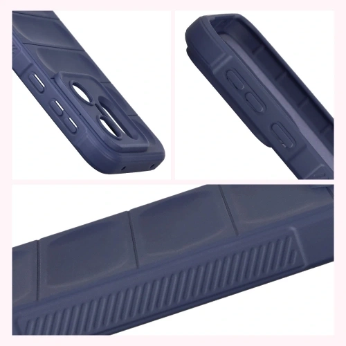 Pancerne etui Bizon Case Tur do Vivo X200 FE granatowe