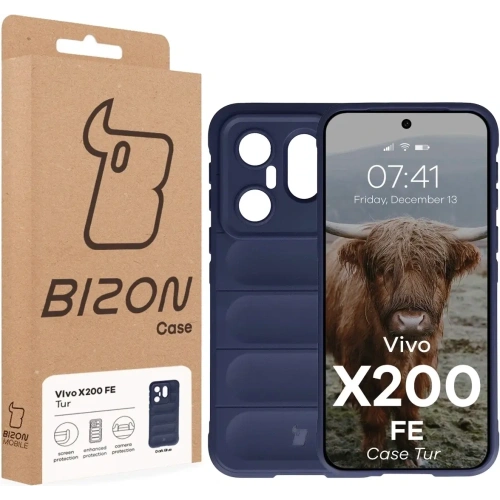 Pancerne etui Bizon Case Tur do Vivo X200 FE granatowe