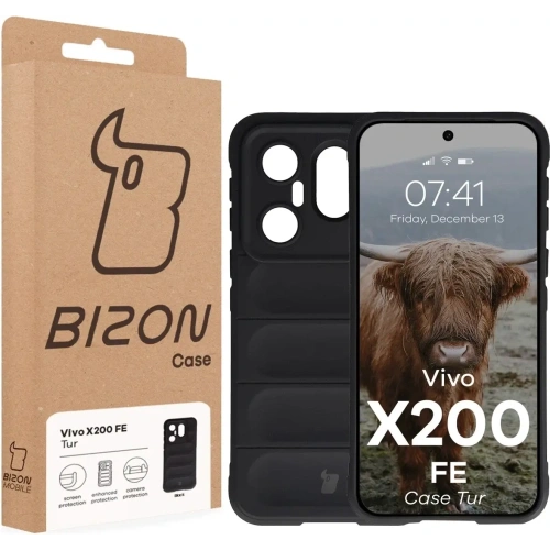 Pancerne etui Bizon Case Tur do Vivo X200 FE czarne