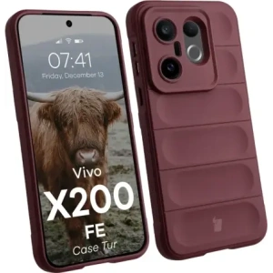 Pancerne etui Bizon Case Tur do Vivo X200 FE burgundowe