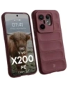 Pancerne etui Bizon Case Tur do Vivo X200 FE burgundowe