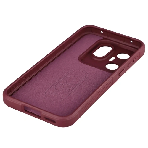 Pancerne etui Bizon Case Tur do Vivo X200 FE burgundowe