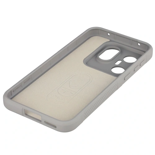 Pancerne etui Bizon Case Tur do Vivo X200 FE jasnoszare