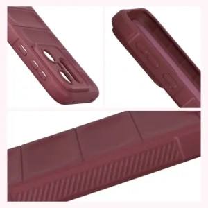 Pancerne etui Bizon Case Tur do Vivo X200 FE burgundowe