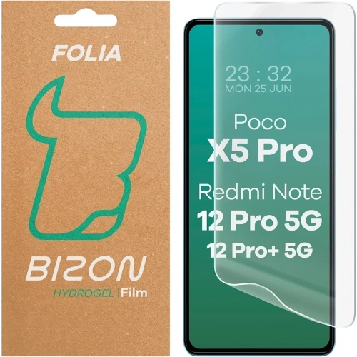 Folia hydrożelowa na ekran Bizon Glass Hydrogel Front do Xiaomi POCO X5 Pro