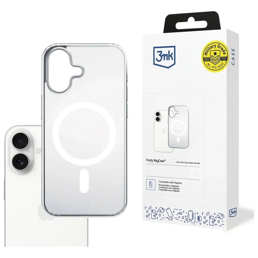 Etui 3MK Frosty MagCase do Apple iPhone 17 biały