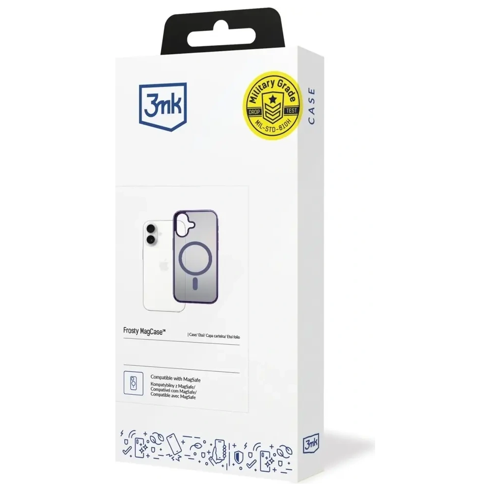 Etui 3MK Frosty MagCase do Apple iPhone 17 fioletowy